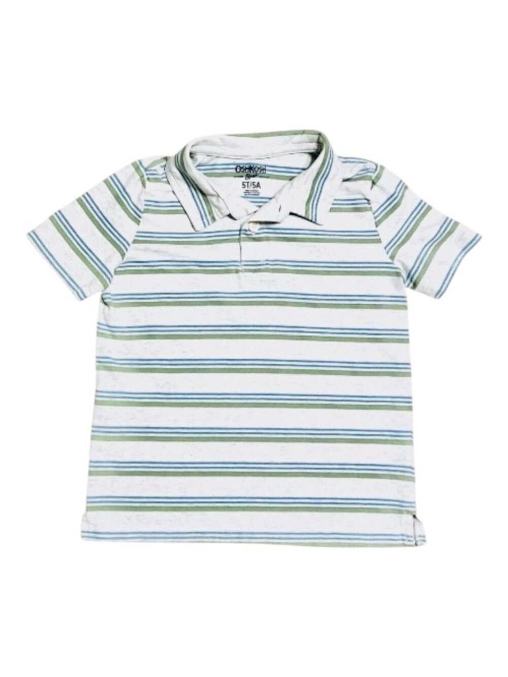 OshKosh Boy's Striped Short Sleeve Casual Play Shirt Size 5T/5A